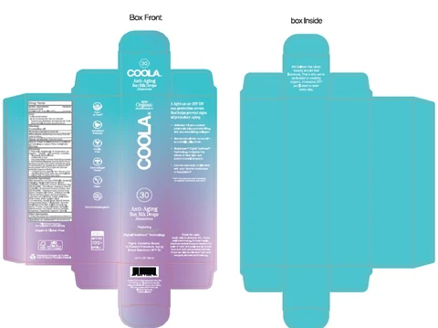 COOLA Anti-Aging Sun Silk Drops SunscreenSPF 30 packaging