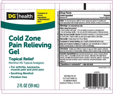 DG Health Cold Zone Pain RelievingTopical Analgesic 포장