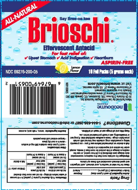 Brioschi Effervescent Antacid packaging