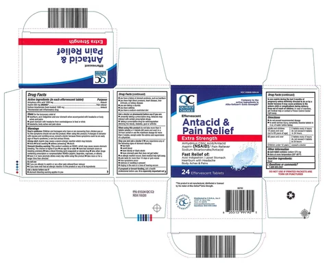 Quality Choice Extra Strength Effervescent Antacid and Pain Relief 포장