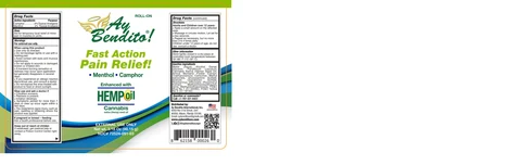 AY BENDITO HEMP ROLL-ON packaging