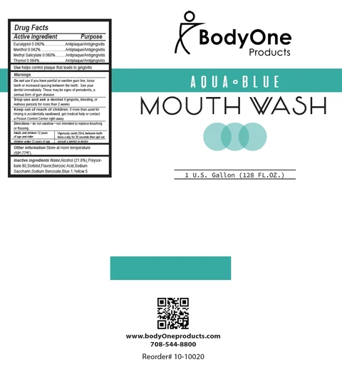 Aqua Blue Mouthwash 포장
