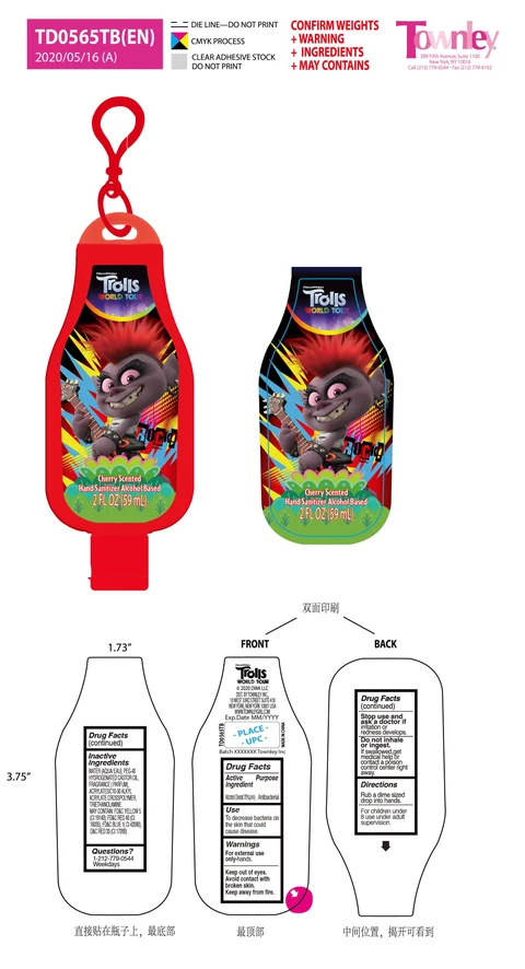 Cherry scented hand sanitizer01 packaging