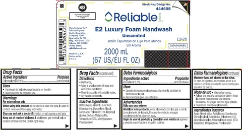 Reliable E2 Luxury Foam Handwash 포장
