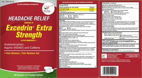 Headache Relief packaging