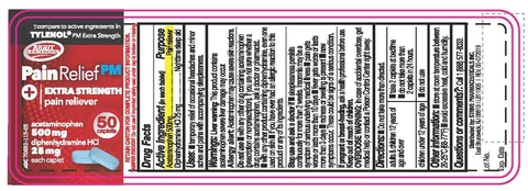 Acetaminophen 500mg Diphenhydramine HCl 25mg packaging