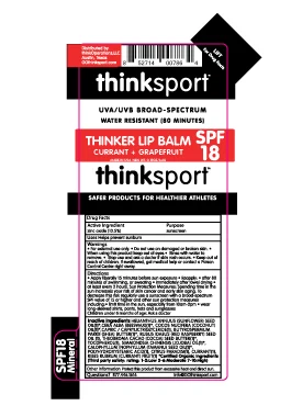 Thinksport Sunscreen SPF 18 packaging