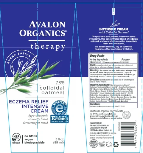 AV3630000 Avalon Organics Eczema Relief Intensive 포장