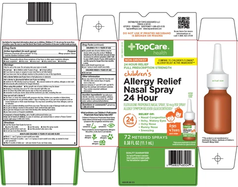 TopCare Childrens Allergy Relief Nasal 24 Hour packaging