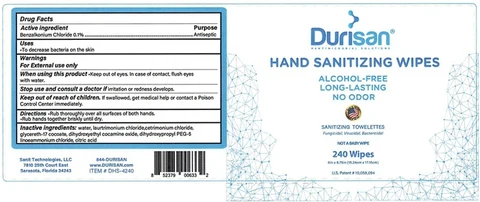 Durisan Wipes 240