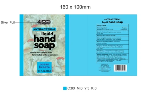 HOME FORMATION ANTIBACTERIAL OCEAN BREEZE packaging