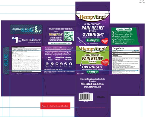 Hempvana Ultra Strength Pain Relief - Overnight 포장