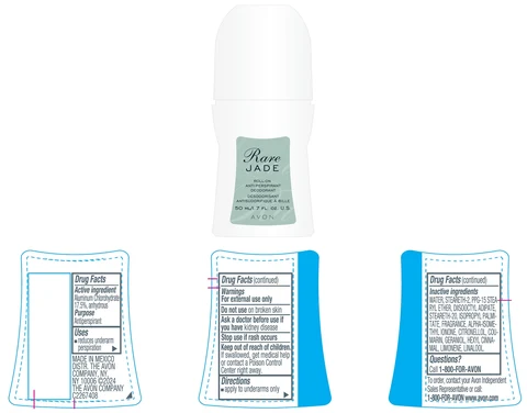 AVON Rare JadeRoll-On Anti-Perspirant Deodorant 포장