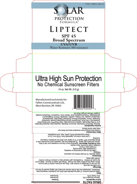 Solar Protection Formula LipTect Lip Balm/Sunscreen 포장