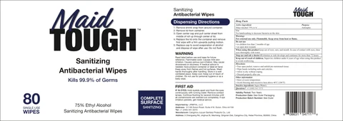 Sanitizing Antibacterial Wipes 포장