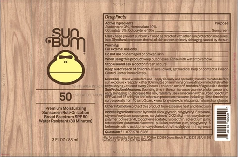 Sun Bum Premium Moisturizing Sunscreen Roll On SPF 50 포장