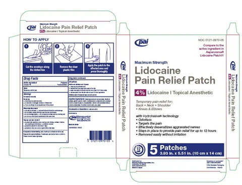 Lidocaine Pain Relief packaging