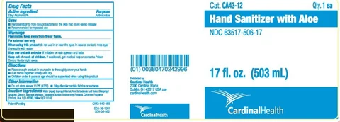 Cardinal Health Hand Sanitizer with Aloe 포장