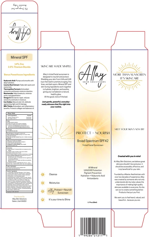 Allay Skin Solutions Protect Nourish Mineral Sunscreen SPF 42 포장