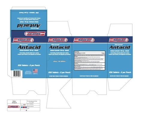 RapidCare Flavored Antacid 포장