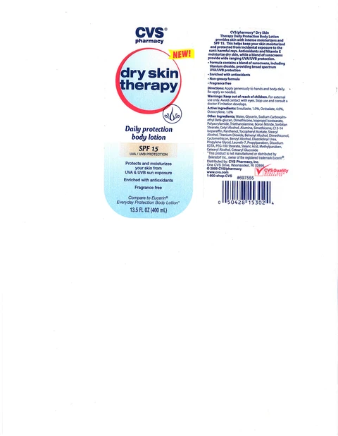 CVS DRY SKIN THERAPY WITH SPF 15 packaging