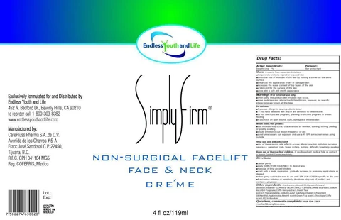 Simply Firm - Face and NeckNon Surgical Face Lift 포장