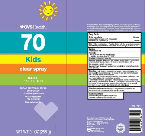 CVS PharmacyKids SPF 70 Clear 포장