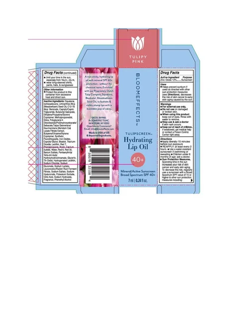 Bloomeffects Tulipscreen Hydrating Lip Oil Tulipy Pink 포장