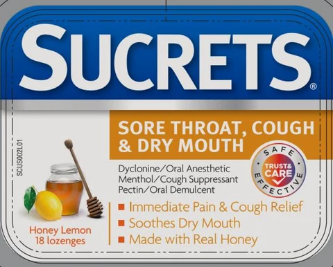 Sucrets 포장