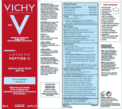 Vichy Laboratories LiftActiv Peptide-C SPF 30 Phyto Peptides Vitamin C 포장