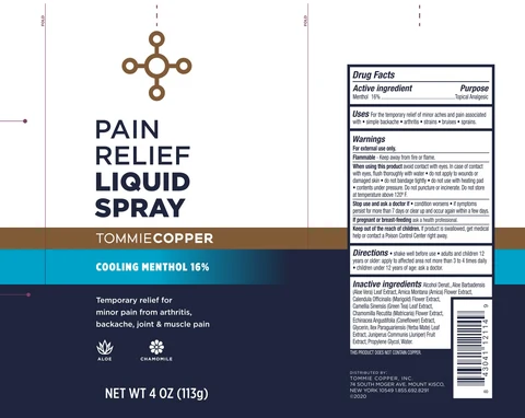 Tommie Copper Pain Relief packaging