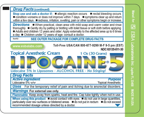 Label Lipocaine 5 - 30 g tube