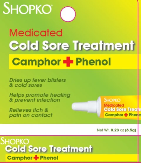 Shopko Camphor Phenol Gel 포장