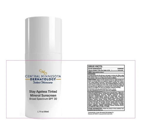 Stay Ageless Tinted Mineral Sunscreen Broad Spectrum SPF 30 packaging
