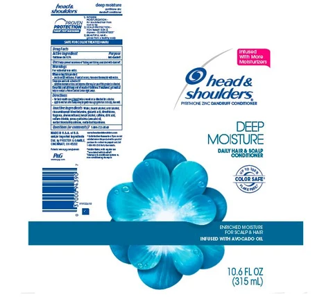 Head and Shoulders Deep Moisture Hair and Scalp Conditioner packaging
