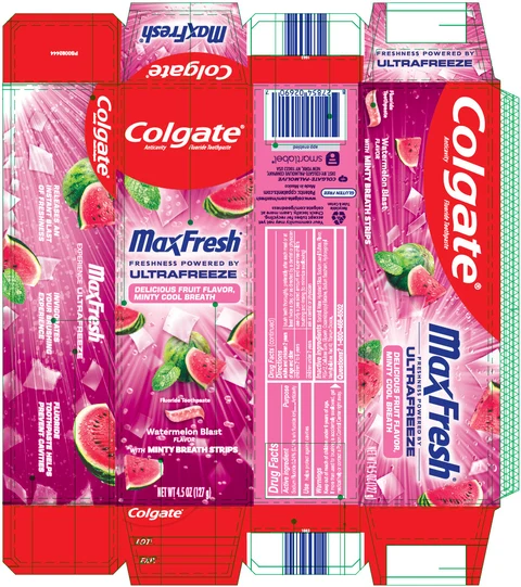 COLGATE MAX FRESH WATERMELON BLAST packaging