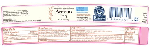 Aveeno Baby Eczema Therapy Nighttime Balm 포장