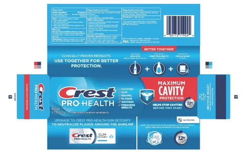 Crest Pro-HealthMaximum Cavity Protection 포장