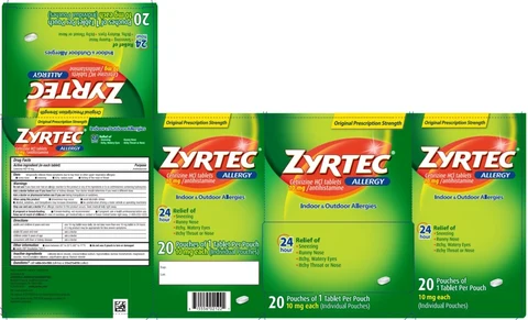 Zyrtec Allergy 포장
