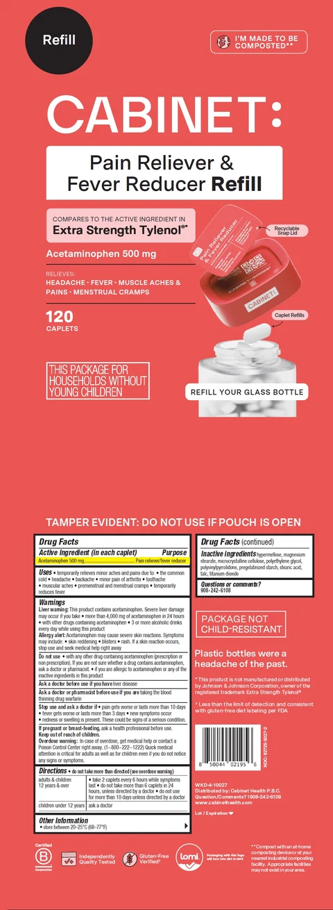 Cabinet Pain Reliever and Fever Reducer Refill Acetaminophen 포장