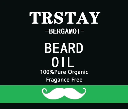Trstay Bergamot Beard Oil packaging
