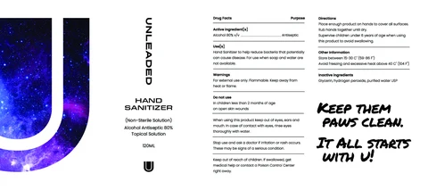 Hand Sanitizer packaging