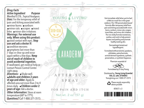LavaDerm AfterSun packaging