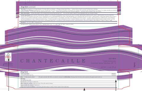 Chantecaille Just Skin Tinted Moisturizer Sunscreen Broad Spectrum SPF 15 Vanilla 포장