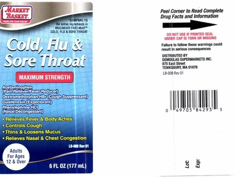 Cold, Flu and Sore ThroatMaxium Strength 포장