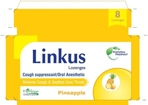 Linkus LozengesCough Suppressant/Oral Anesthetic packaging