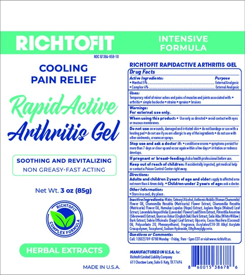 RICHTOFIT RAPID ACTIVE ARTHRITIS 포장