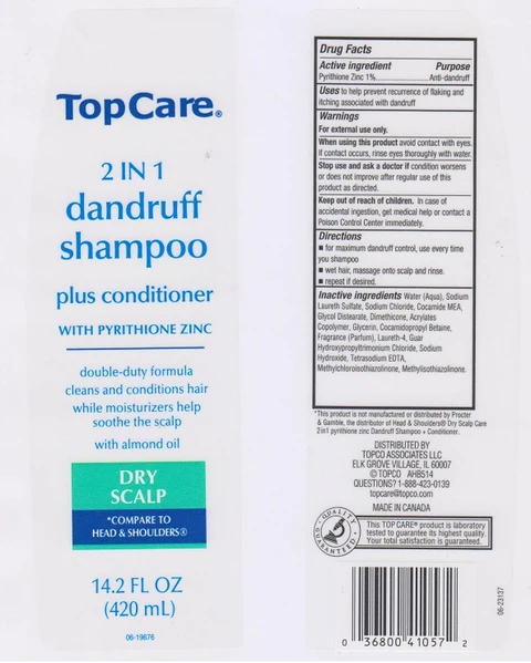 TopCare2 in 1 Dandruff Dry Scalp packaging