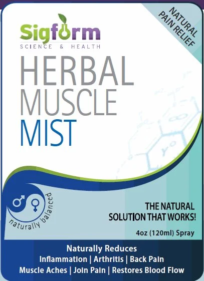 Sigform Herbal Muscle Mist 포장