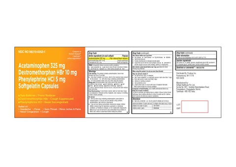 Acetaminophen, Dextromethorphan Hydrobromide and Phenylephrine Hydrochloride 포장